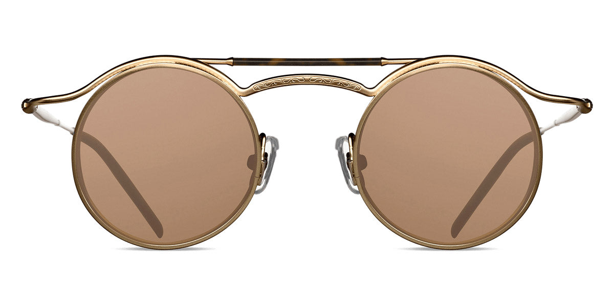Matsuda® 2903H MTD 2903H Matte Gold/Matte Black/Brown 43 - Matte Gold/Matte Black / Brown Sunglasses
