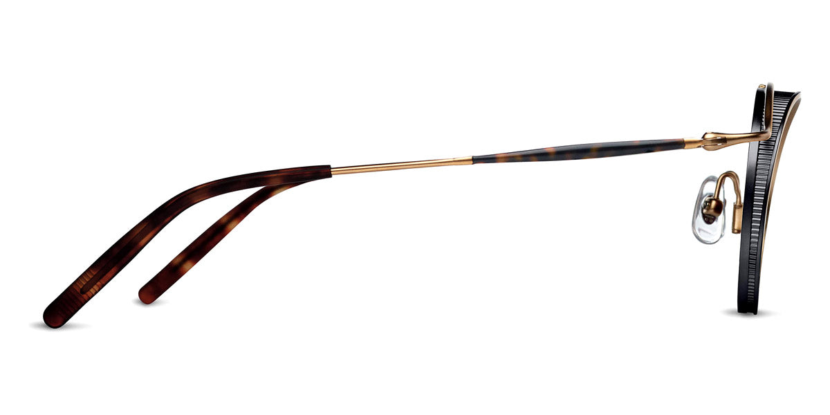 Matsuda® 2903H MTD 2903H Matte Gold/Matte Black/Brown 43 - Matte Gold/Matte Black / Brown Sunglasses