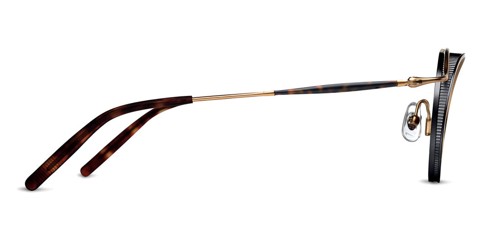 Matsuda® 2903H MTD 2903H Matte Gold/Matte Black/Brown 43 - Matte Gold/Matte Black / Brown Sunglasses