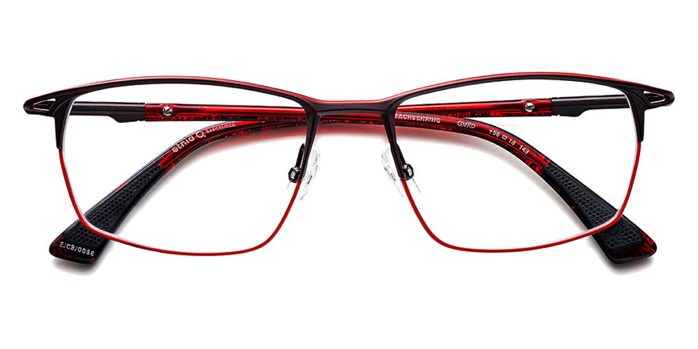 Etnia Barcelona® SACHSENRING 4 SACHSE 56O GMRD - GMRD Gray/Red Eyeglasses