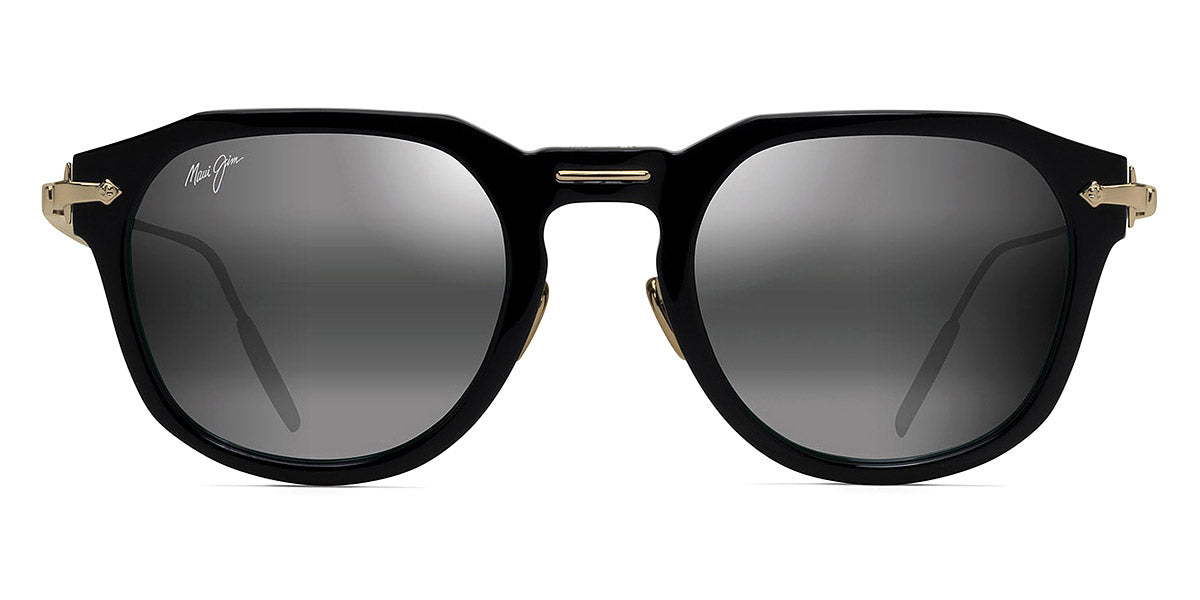 Maui Jim® Alika 837-02 - Black with Gold / Neutral Grey Sunglasses