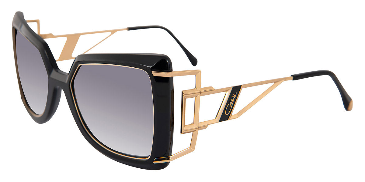 Cazal® 8506  CAZ 8506 001 55 - 001 Black-Gold/Grey Gradient Sunglasses