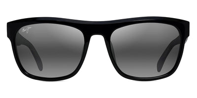 Maui Jim® S-Turns 872-02 - Black with Crystal Interior / Neutral Grey Sunglasses