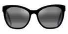 Maui Jim® Alulu 878-02 - Gloss Black / Neutral Grey Sunglasses