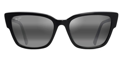 Maui Jim® Kou 884-02 - Black Gloss / Neutral Grey Sunglasses