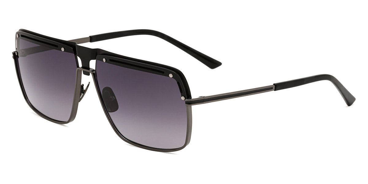 Sama® ALBERTO SAM Shiny Black 63 - Shiny Black Sunglasses