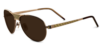 Sama® MONTEREY SAM Brushed Gold/Carbon Fiber 59 - Brushed Gold/Carbon Fiber Sunglasses