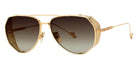 Philippe V® No7.1 PHI No7.1 Gold/Brown Gradient 58 - Gold/Brown Gradient Sunglasses