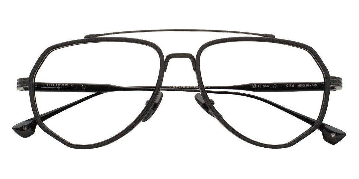 Philippe V® X34 PHI X34 Black 54 - Black Sunglasses
