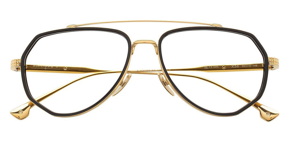 Philippe V® X34 PHI X34 Gold 54 - Gold Sunglasses