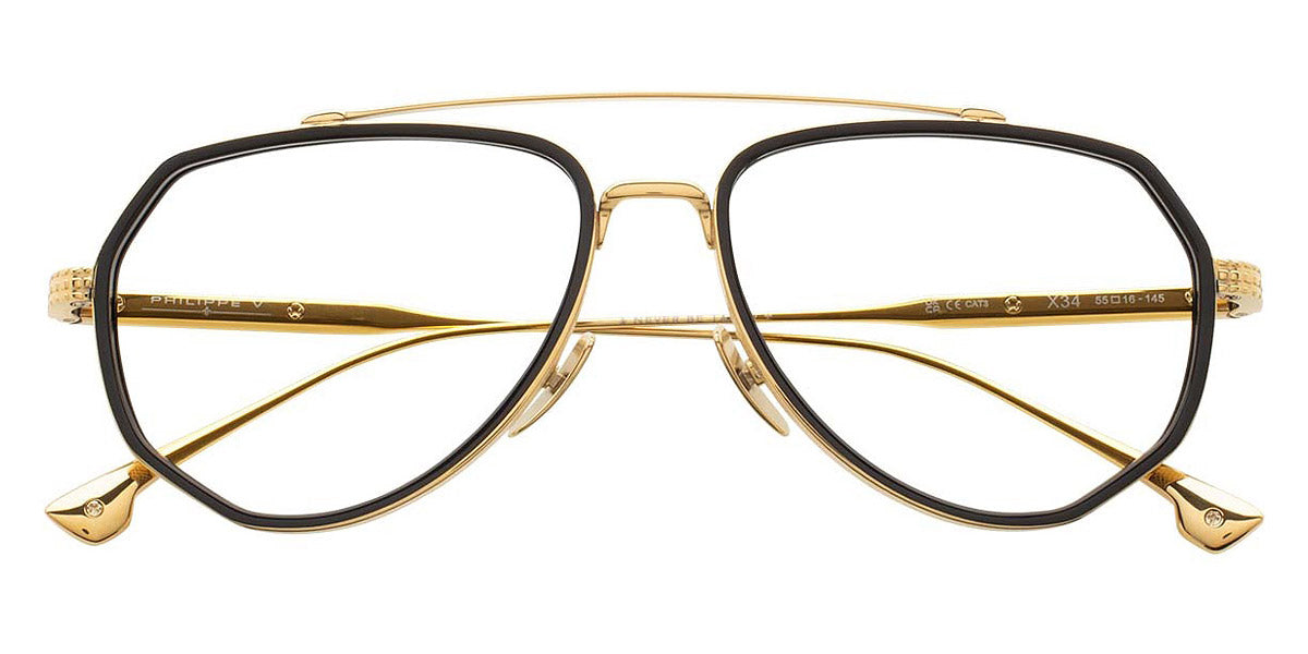 Philippe V® X34 PHI X34 Gold 54 - Gold Sunglasses