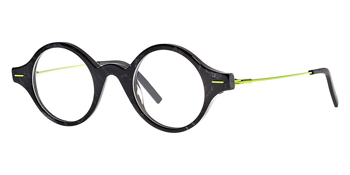 Theo® Aartappel TH AARTAPPEL 21 45 - Black Squared Green Eyeglasses