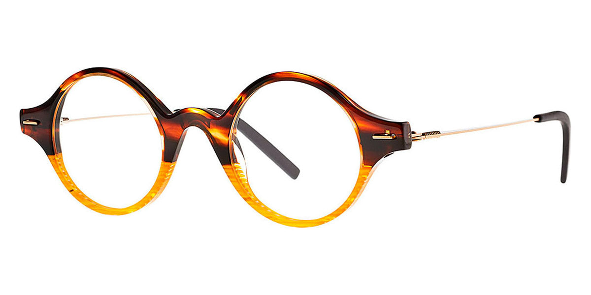 Theo® Aartappel TH AARTAPPEL 34 45 - Green Linedrose Lined Citrus Yellow Eyeglasses
