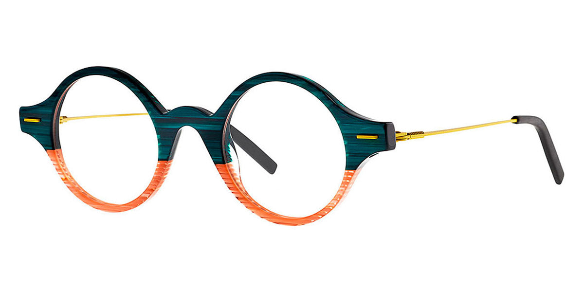 Theo® Aartappel TH AARTAPPEL 40 45 - Brown Havana Citrus Black Eyeglasses