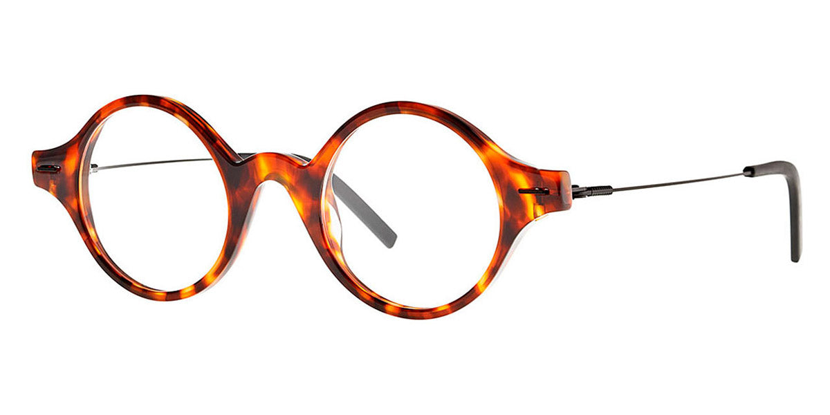 Theo® Aartappel - Brown Havana Citrus Black Eyeglasses