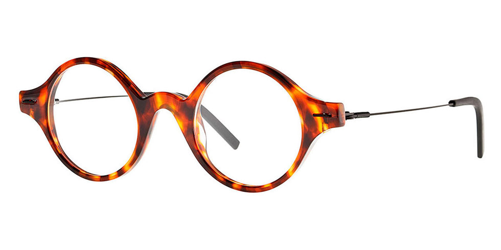 Theo® Aartappel - Brown Havana Citrus Black Eyeglasses