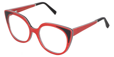 Gold & Wood® ANA G&W ANA 41 54 - 41 - Glossywood/Cherry Red Bolivar/Grey Bolivar Eyeglasses