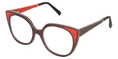 Gold & Wood® ANA G&W ANA 42 54 - 42 - Glossywood/Brown Tanganika/Burgundy Bolivar Eyeglasses