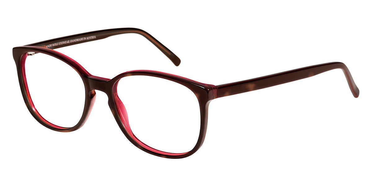Andy Wolf® 4445 ANW 4445 57 54 - Brown/Berry 57 Eyeglasses