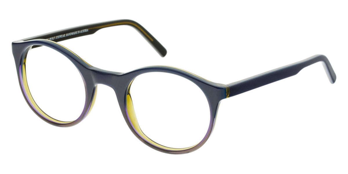 Andy Wolf® 4504 ANW 4504 B 47 - Blue/Yellow B Eyeglasses