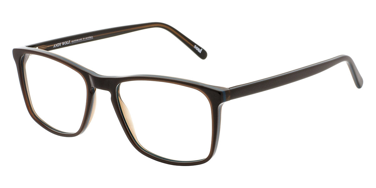 Andy Wolf® 4533 ANW 4533 E 53 - Brown E Eyeglasses