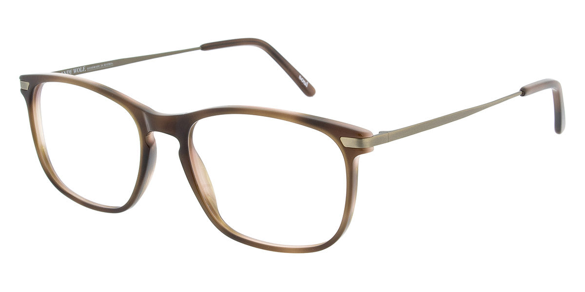 Andy Wolf® 4548 ANW 4548 D 53 - Brown/Graygold D Eyeglasses