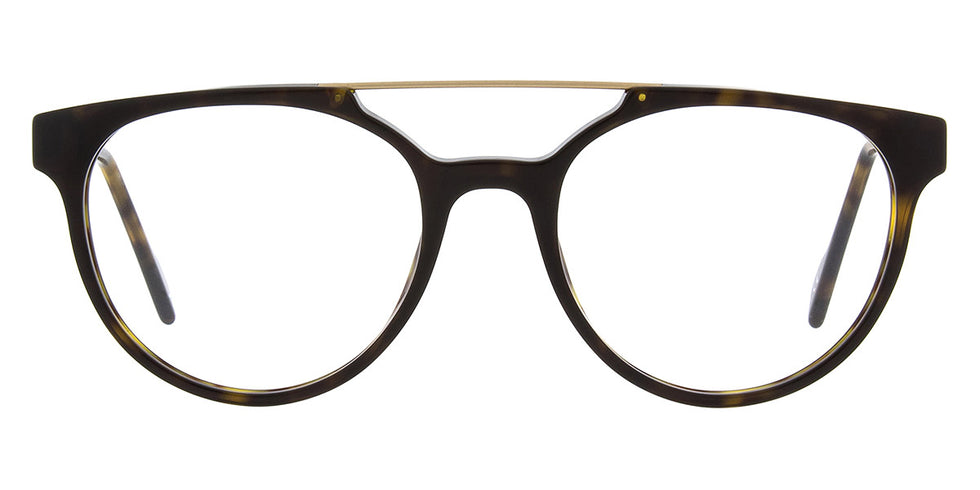 Andy Wolf® 4587 ANW 4587 B 52 - Brown/Gold B Eyeglasses