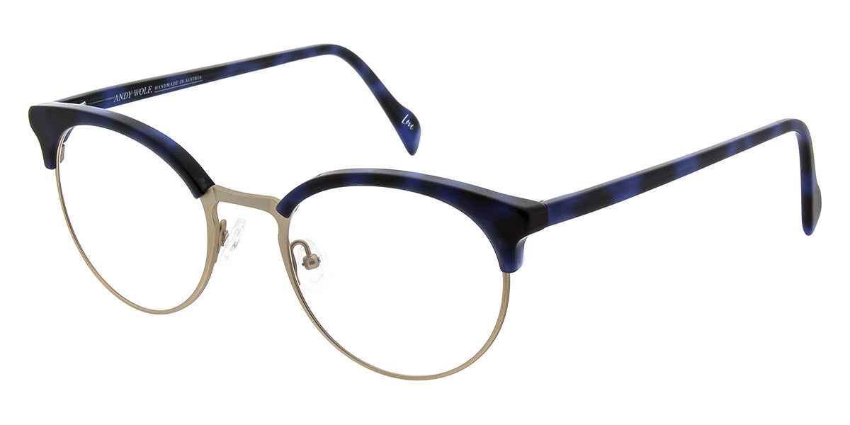 Andy Wolf® 4589 ANW 4589 C 51 - Blue/Gold C Eyeglasses