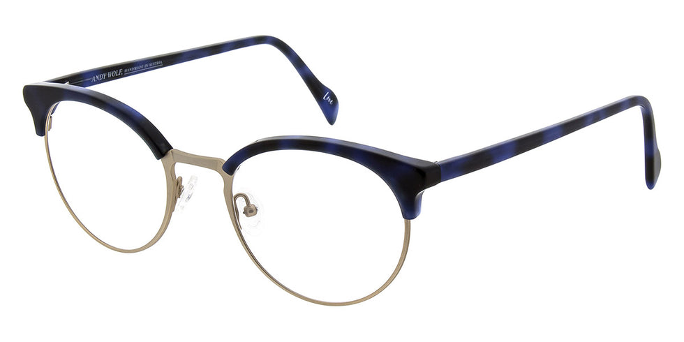 Andy Wolf® 4589 ANW 4589 C 51 - Blue/Gold C Eyeglasses