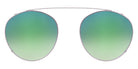 Andy Wolf® 4734 Clip ANW 4734 Clip 05 50 - Silver/Green 05 Sunglasses