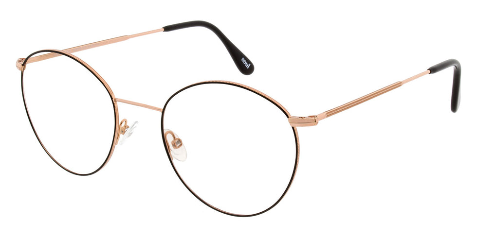 Andy Wolf® 4734 ANW 4734 E 50 - Rosegold/Black E Eyeglasses