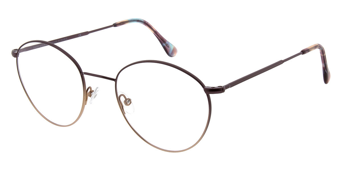 Andy Wolf® 4734 ANW 4734 O 50 - Rosegold/Violet O Eyeglasses