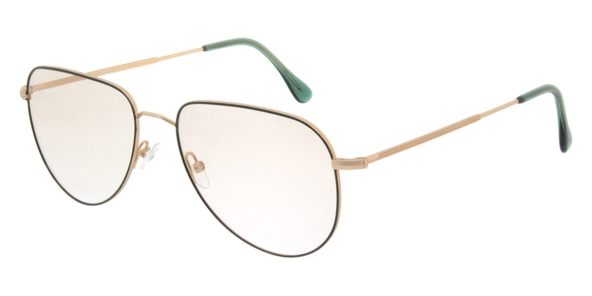 Andy Wolf® 4738 ANW 4738 E 55 - Gold/Green E Eyeglasses