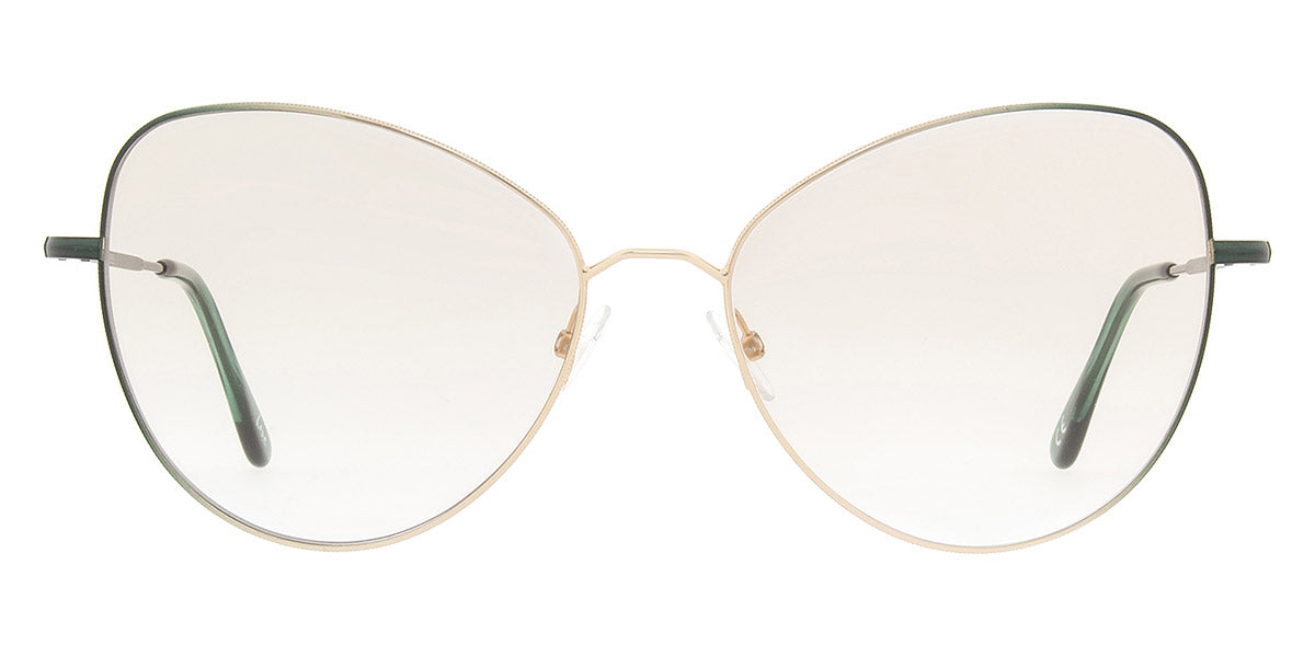 Andy Wolf® 4740 ANW 4740 E 57 - Gold/Green E Eyeglasses