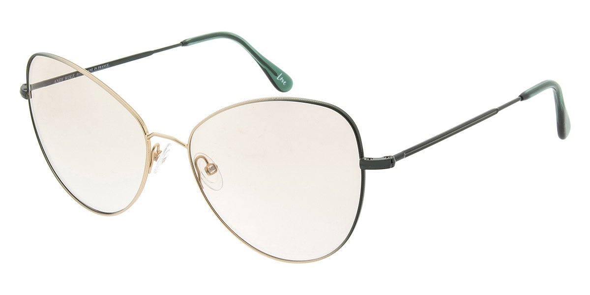 Andy Wolf® 4740 ANW 4740 E 57 - Gold/Green E Eyeglasses