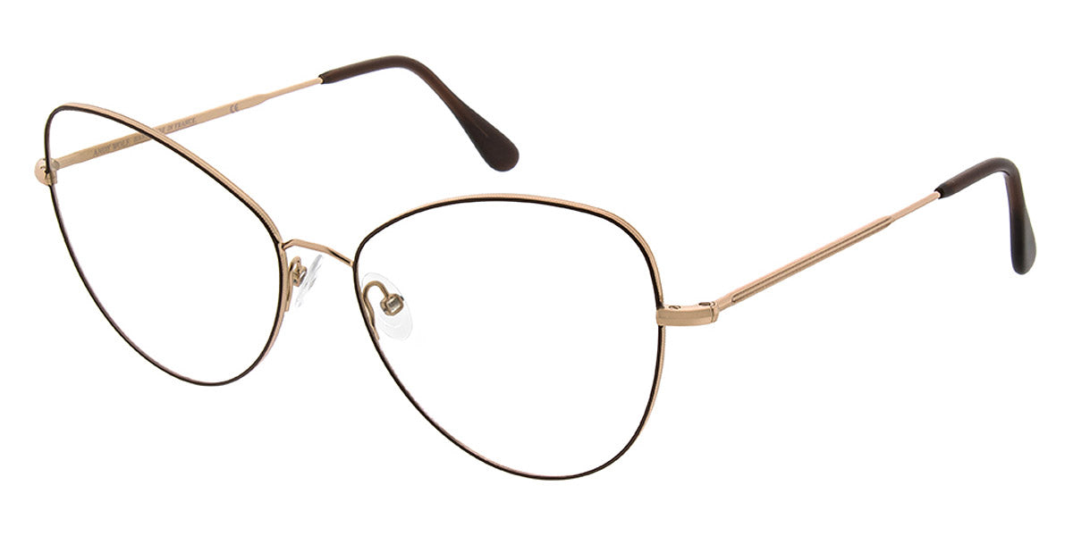 Andy Wolf® 4740 ANW 4740 H 57 - Rosegold/Brown H Eyeglasses