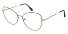 Andy Wolf® 4740 ANW 4740 H 57 - Rosegold/Brown H Eyeglasses