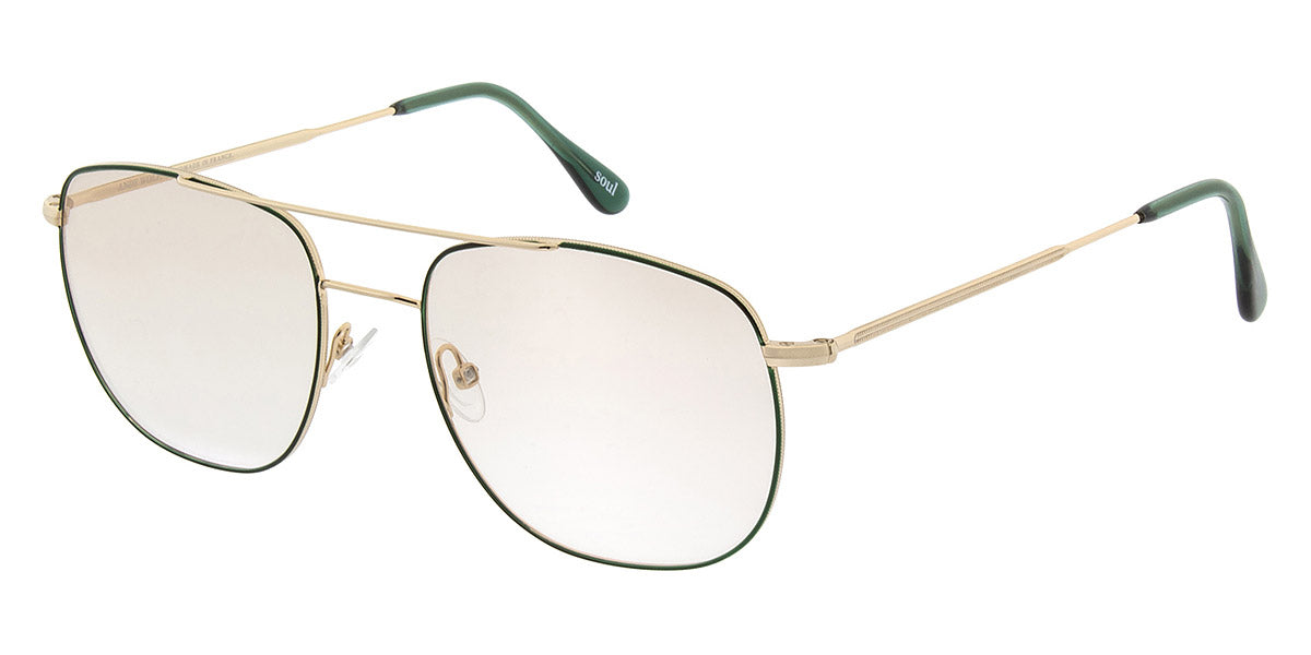 Andy Wolf® 4741 ANW 4741 E 53 - Gold/Green E Eyeglasses