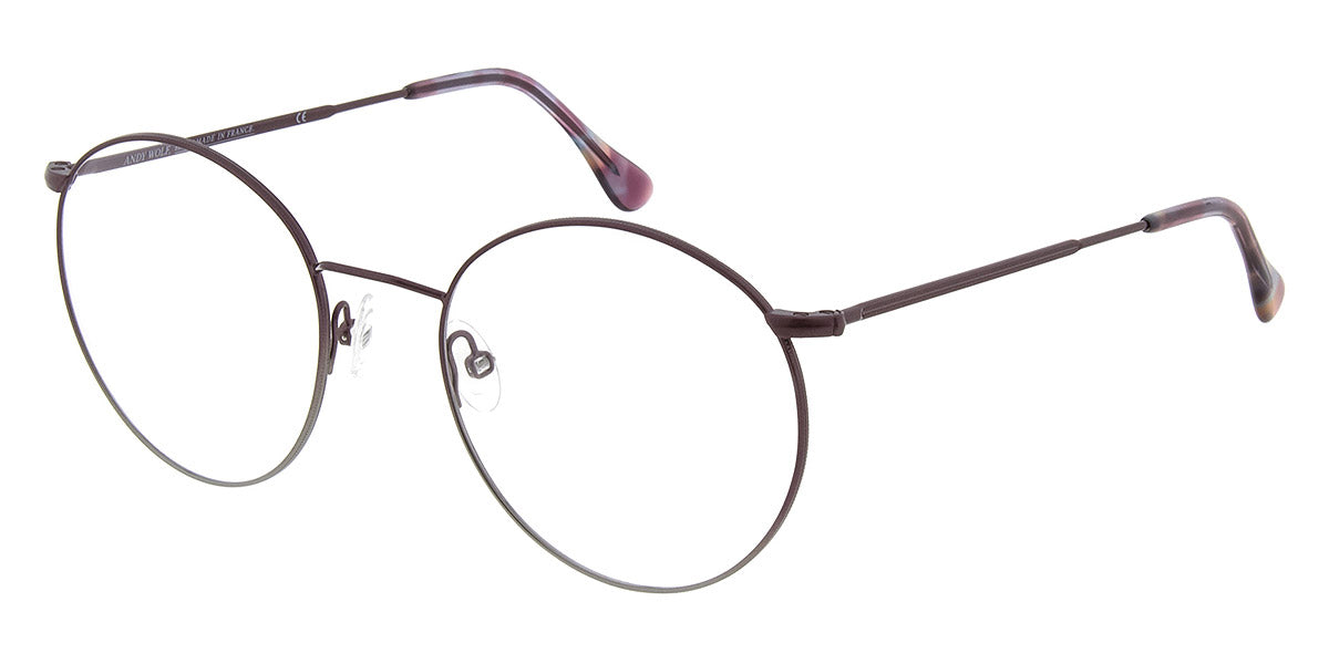 Andy Wolf® 4744 ANW 4744 N 51 - Gun/Violet N Eyeglasses