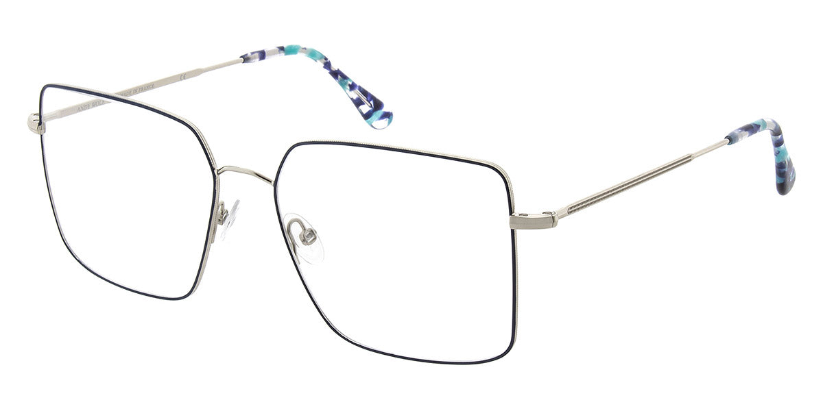 Andy Wolf® 4746 ANW 4746 H 55 - Silver/Blue H Eyeglasses