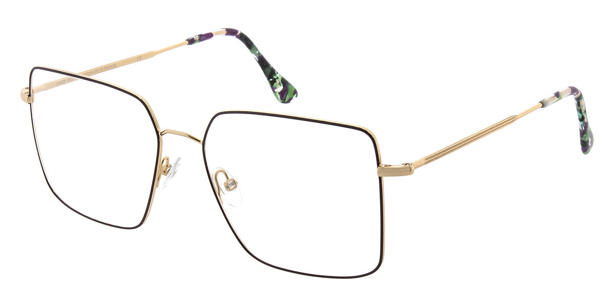 Andy Wolf® 4746 ANW 4746 J 55 - Gold/Violet J Eyeglasses