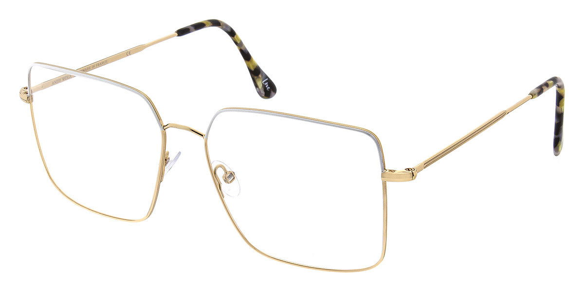 Andy Wolf® 4746 ANW 4746 M 58 - Gold/White M Eyeglasses