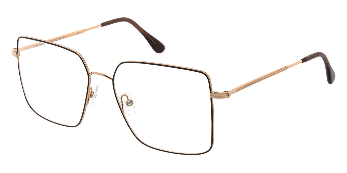 Andy Wolf® 4746 ANW 4746 N 55 - Rosegold/Brown N Eyeglasses