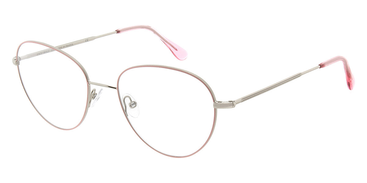 Andy Wolf® 4748 ANW 4748 F 54 - Silver/Pink F Eyeglasses