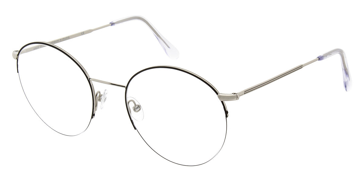 Andy Wolf® 4753 ANW 4753 F 52 - Silver/Black F Eyeglasses