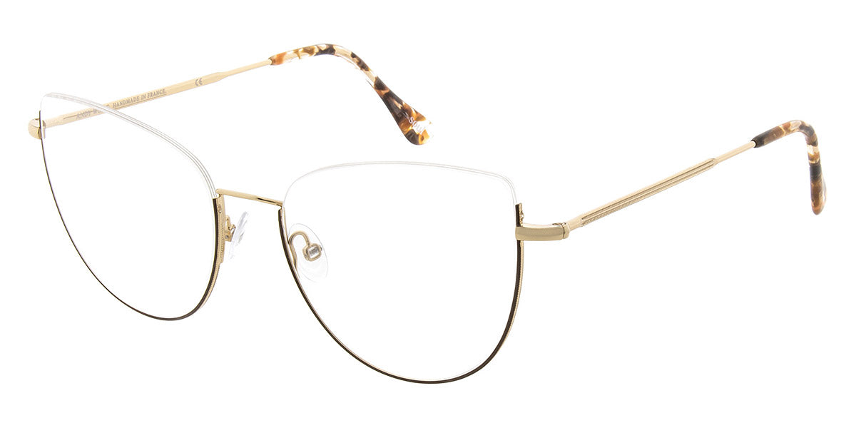 Andy Wolf® 4755 ANW 4755 B 54 - Gold/Brown B Eyeglasses