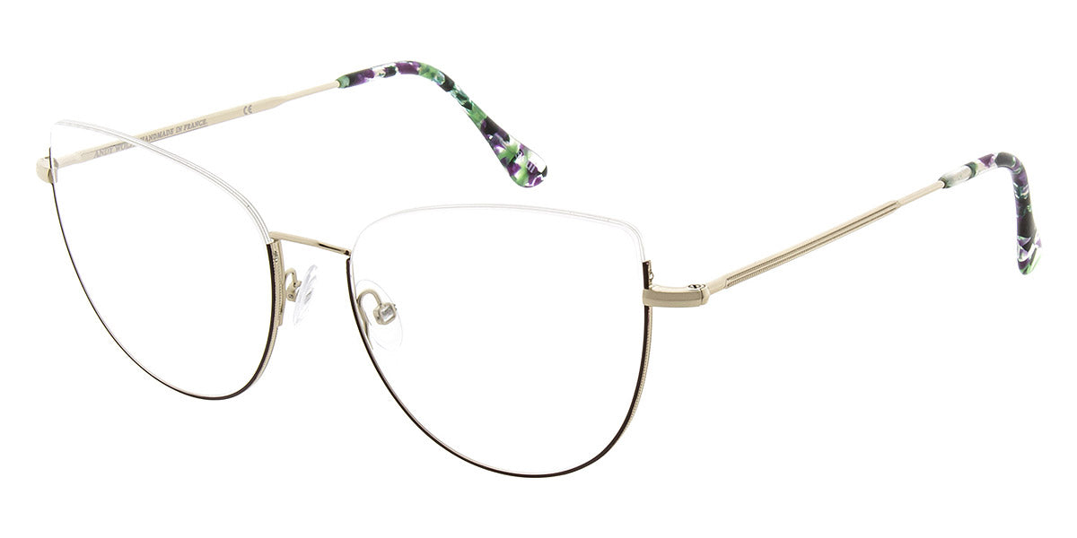 Andy Wolf® 4755 ANW 4755 C 54 - Graygold/Violet C Eyeglasses