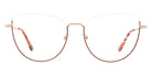 Andy Wolf® 4755 ANW 4755 E 54 - Rosegold/Red E Eyeglasses