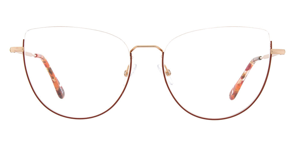 Andy Wolf® 4755 ANW 4755 E 54 - Rosegold/Red E Eyeglasses