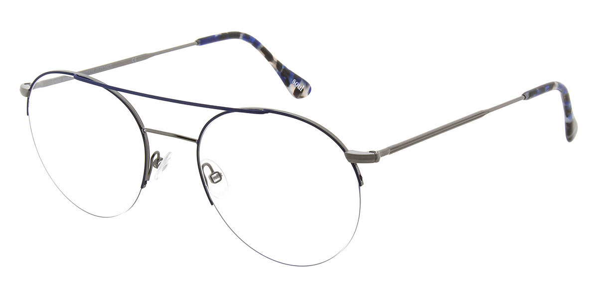 Andy Wolf® 4756 ANW 4756 D 53 - Gun/Blue D Eyeglasses
